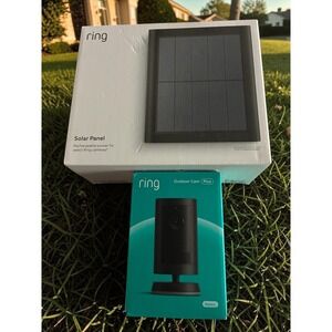 Ring Outdoor Security Cam Battery Solar Panel Bundle Security Wireless OPEN NEW